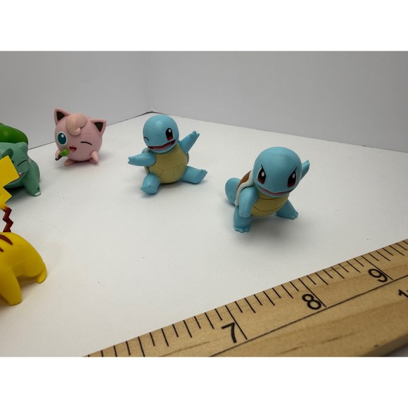 Pokemon Mini Figure Lot 8pc Pikachu Charmander Bulbasaur Squirtle WCT 2018 2019 - Picture 4 of 8